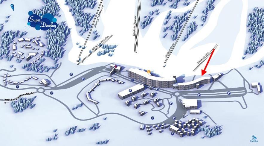 Appart T2 A Superdevoluy Au Pied De Piste Exterior foto